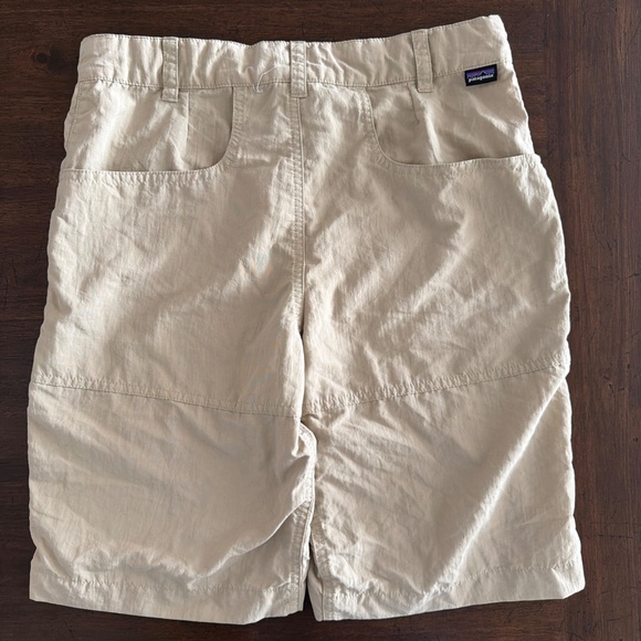 Patagonia Boys Trail Shorts Khaki Size XL 14-16 Nylon Adjustable Waist - Picture 7 of 9